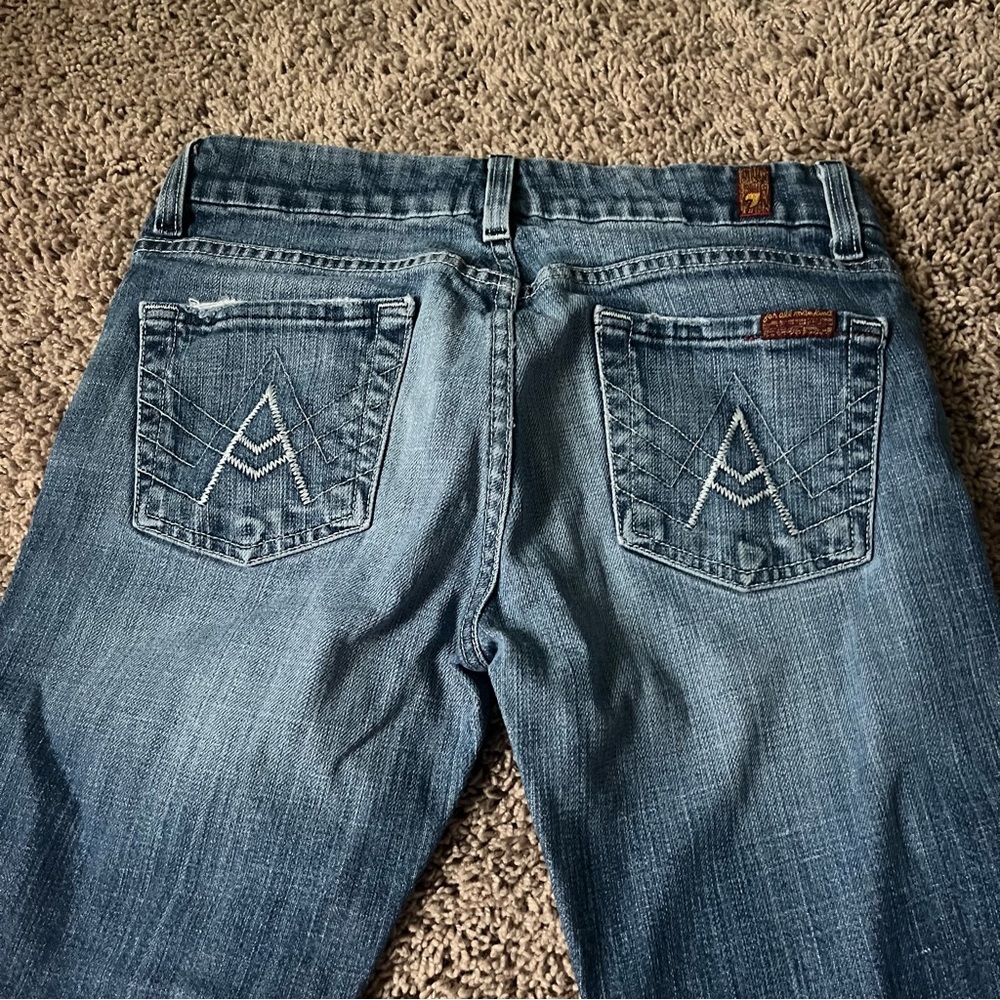 7 for all mankind mid rise boot cut jeans